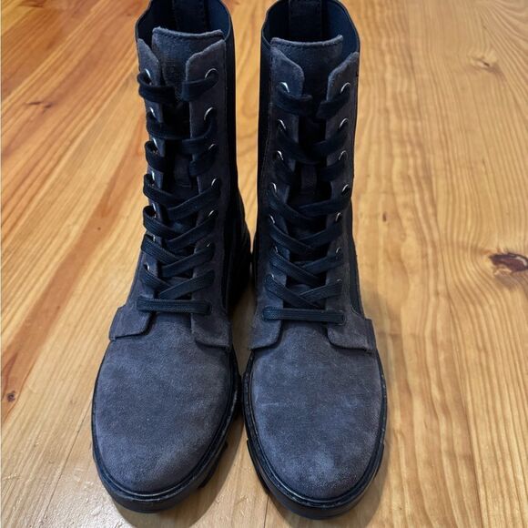 Rag & Bone Shiloh Asphalt Suede Boots Women’s Size: 37.5 (US 7-7.5) - Picture 3 of 13